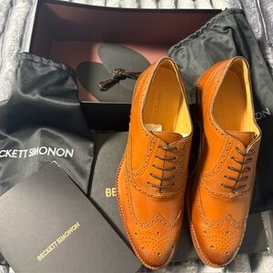 New Beckett Simonon Tan Oxford Shoes